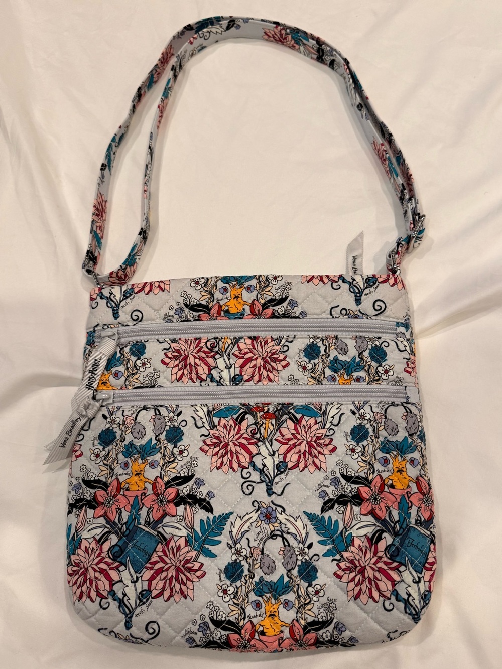 Vera Bradley Harry Potter Herbology triple zip hipster purse bag - NEW